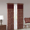 Jacquard Curtain Panel Pair 2 Pcs Window Panels Multicolor Polyester