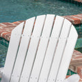 Malibu Adirondack Chair White Acacia Wood