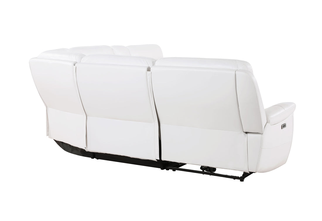 Starch Blanche White Sectional White Pu 5 Seat