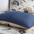 Brushed Microfiber Quilt Set With Throw Pillows Blue Full Queen Full Blue Polyester