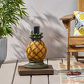 Pineapple Umbrella Base Yellow Concrete