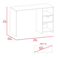 Arlington Writing Computer Desk, One Drawer, Two Shelves Gray Computer Desk Office Contemporary Rectangular Drawers Computer Tables Rectangular Melamine Engineered Wood