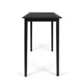 Outdoor Minimalist Acacia Wood Rectangle Bar Table Dark Gray Dark Gray Garden & Outdoor Minimalist Acacia Wood