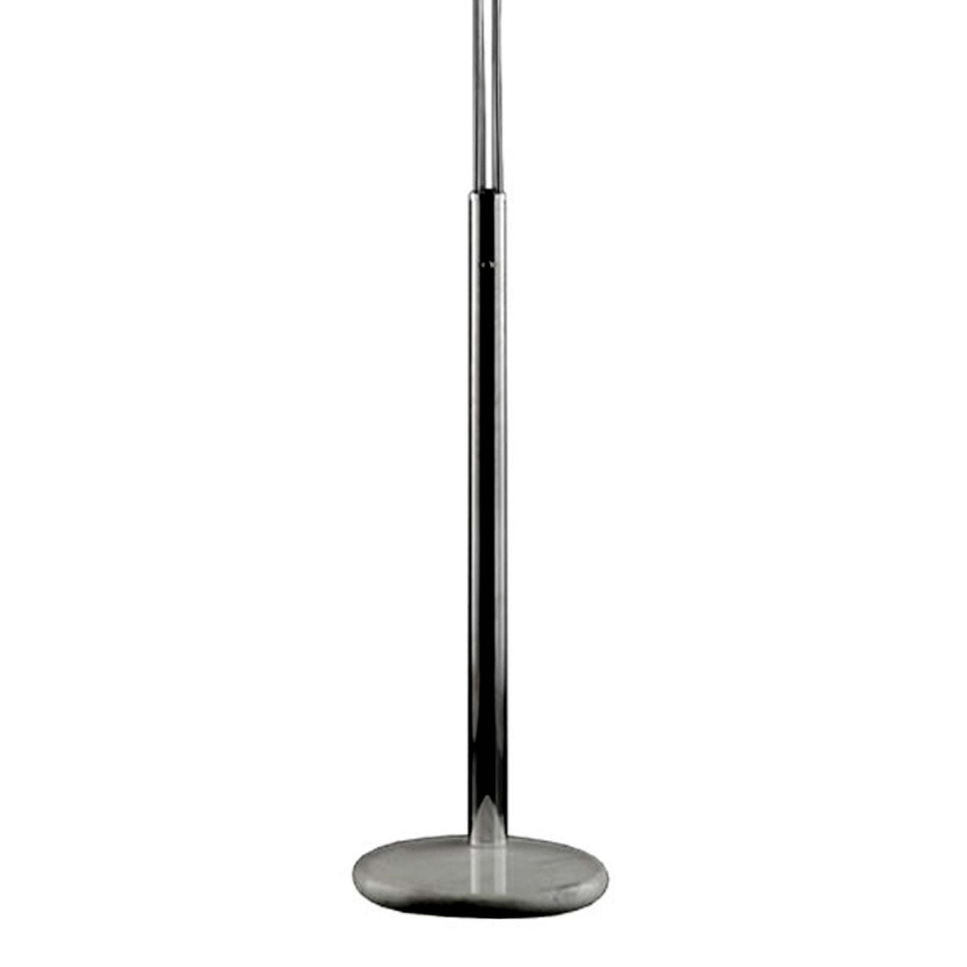 84" Tall Floor 4 Arch Lamp "Simple Elegance", Silver Finish And Crystal Accents Silver Metal