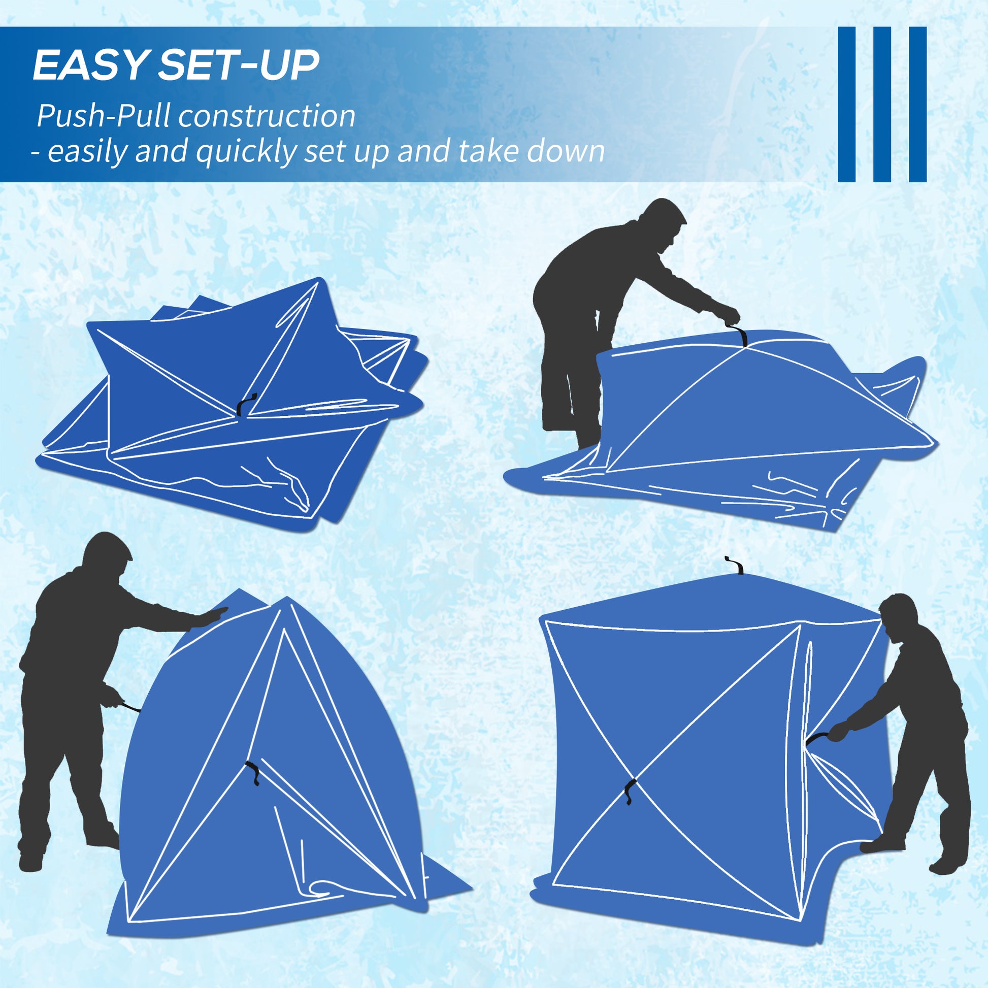 Outsunny 2 Person Insulated Ice Fishing Shelter Pop Up Portable Ice Fishing Tent With Carry Bag And Anchors For Lowest Temps 22 , Red Red Fabric