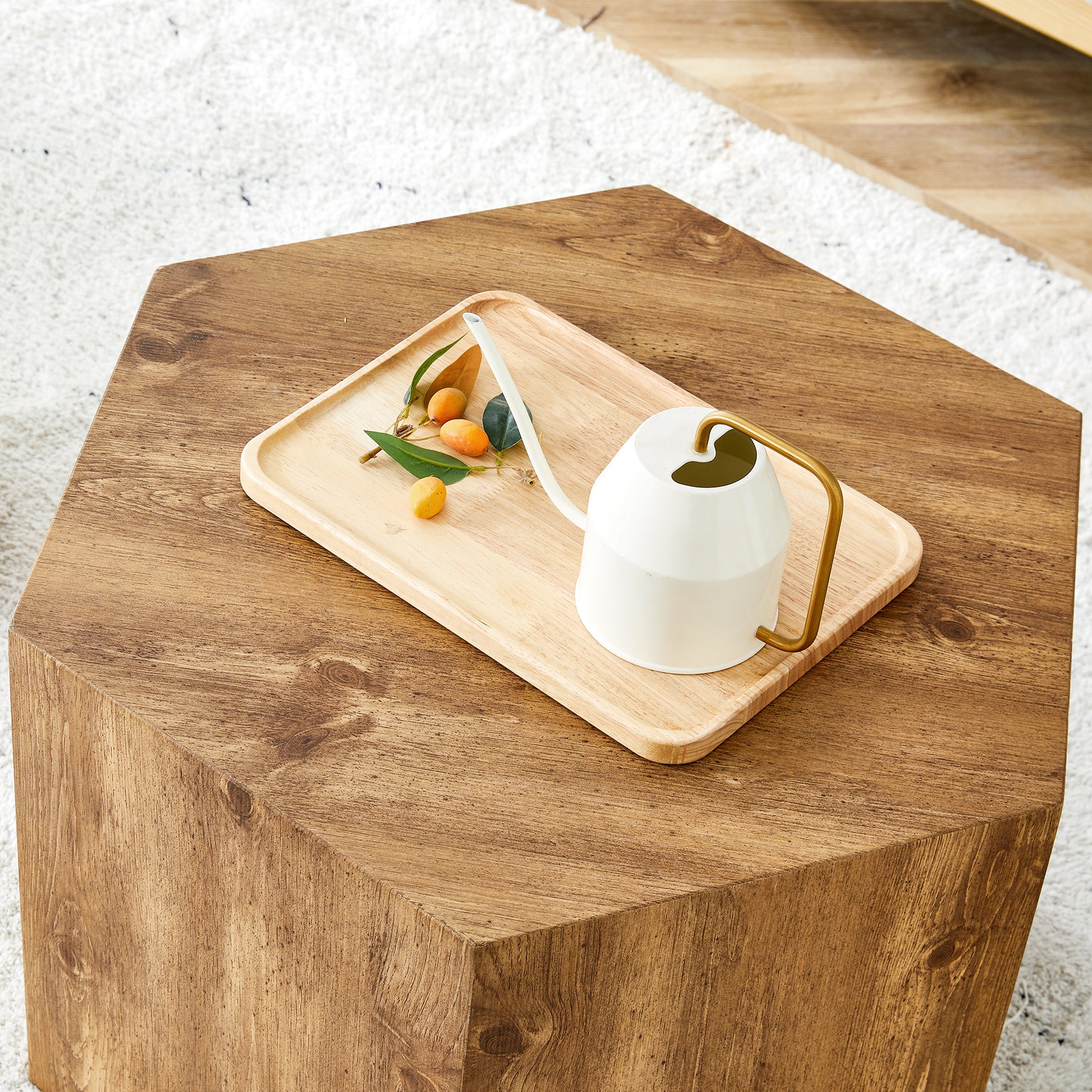 Modern Mdf Coffee Table, With Complex Texture Patterns, Style And Texture Coffee Table To Redefine Your Interior Decoration And Enhance Your Living Space, Stylish And Durable Design Wood Mdf