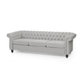 Sofa 3 Seater Grey Fabric 3 Seat