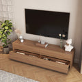 Floating Tv Stand Wall Mounted With 16 Color Leds,68