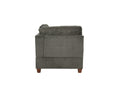 Modular Set 2Pc In Gray Gray Chenille Primary Living Space Firm Cushion Back Armless Chenille 2 Seat