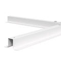 Outsunny Outdoor Universal Cross Brace Stand For Small Offset Umbrella Or Large Market Umbrella, Cross Umbrella Base For Patio Umbrella, White White Steel
