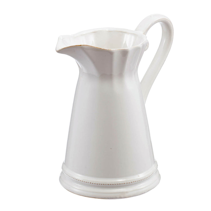 2 Pack Maisie Pitcher, 8.5X6X9" White Porcelain