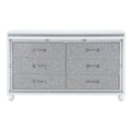 Maloise White Dresser White Solid Wood Mdf