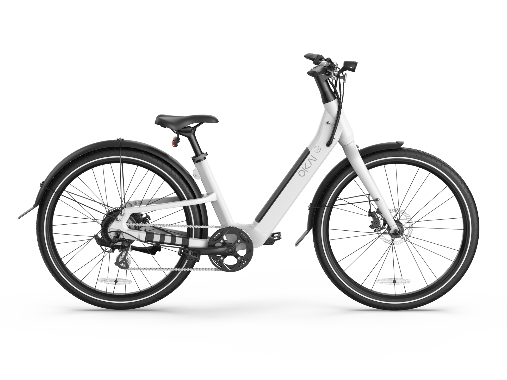 Electric Bike W 40 Miles Max Operating Range And 25 Mph Max Speed White White Aluminum