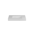 Solid Surface Single Basin White Bathroom Stainless Steel