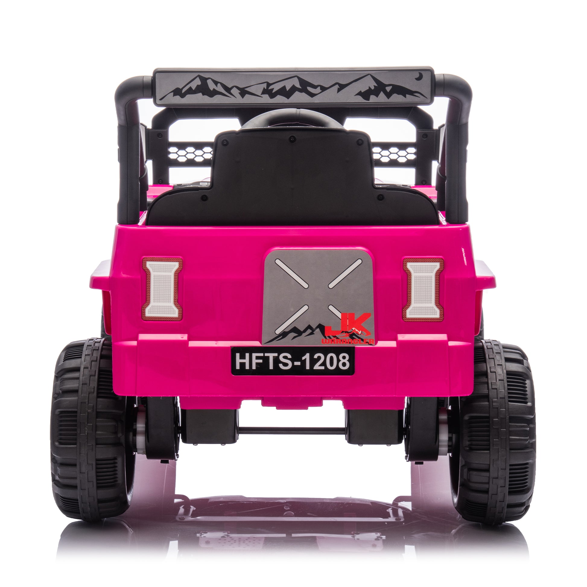 12V Kids Ride On Electric Truck Car W Parents Control,2Wd,Four Wheel Suspension,Early Education Function,Adjustable Volume,Usb,Mp3,Bluetooth,Microphone Jack,Power Display,Led Lights For Kids Aged 3. Pink Polypropylene