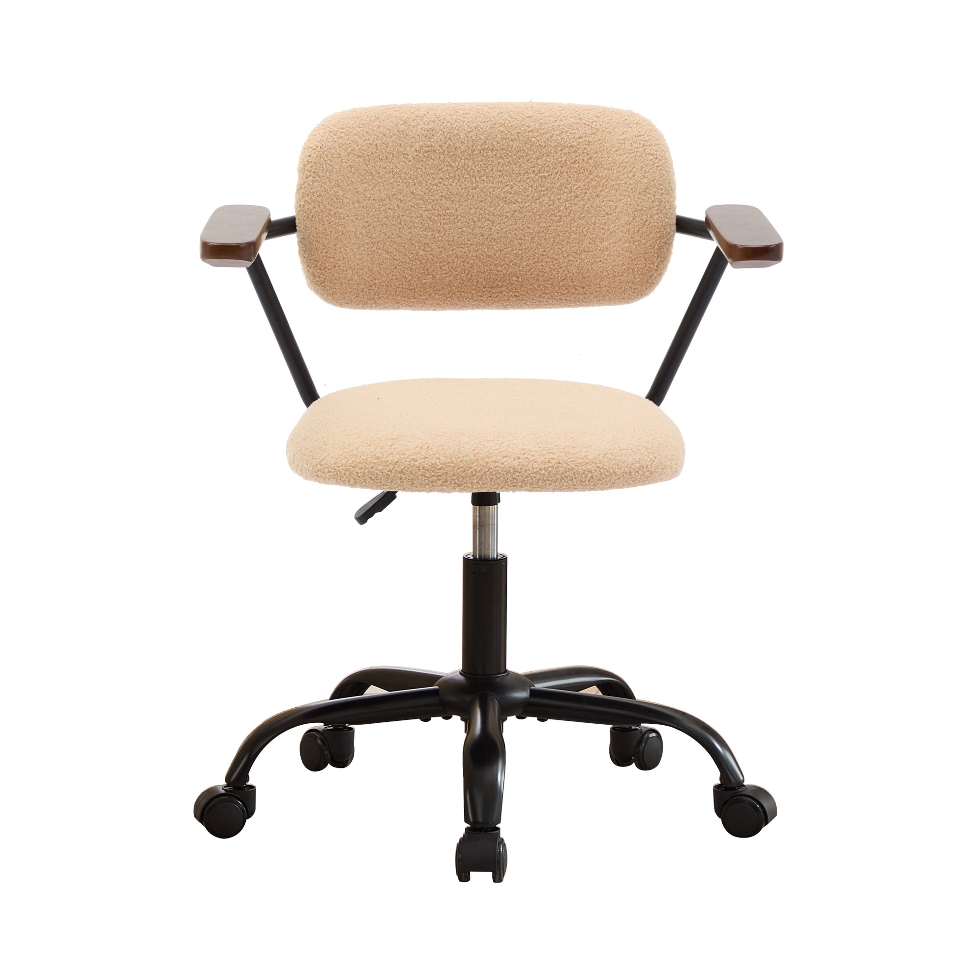 Sty 360 Rotating Wheel Height Adjustable Computer Chair, Simple Leisure Chair With Backrest Support Armrests For Home Office Desks And Chairs, Suitable For Dressing Rooms, Offices, And Living Rooms