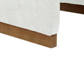 Comfy Accent Chair, Upholstered Slipper Chair, Armless Chair With Wood Legs And Soft Fabric For Living Room, Bedroom, White White Foam Wood Fabric