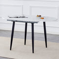 With A Clever Retractable Mechanism, The Mdf Table Top And Black Metal Legs And Has A Smooth And Delicate Surface. The Unique Look Creates The Sleekof A Modern Home. White Mdf Metal