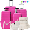 Hardshell Luggage Sets 4 Pcs Bag Spinner Suitcase With Tsa Lock Lightweight 16