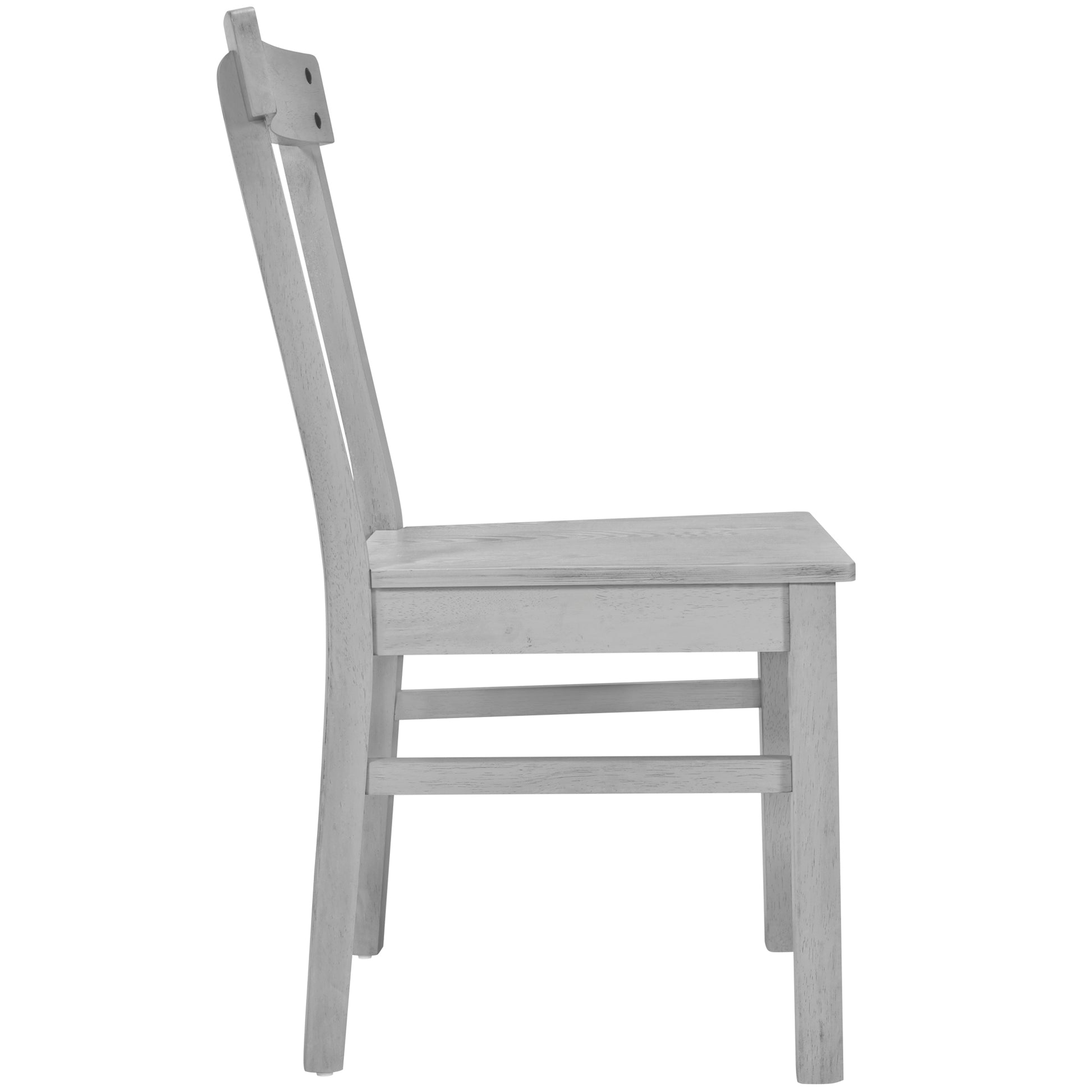 5 Piece Rustic Round Pedestal Extendable Dining Table Set With 15.7" Removable Leaf And Simple Dining Chirs For Small Places, Gray Gray Wood Dining Room Extendable Rubberwood Oval Dining Table With Chair Wood Wood Gray Seats 4 Removable Leaf Farmhouse