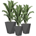 Outsunny Set Of 3 Tall Planters, 18