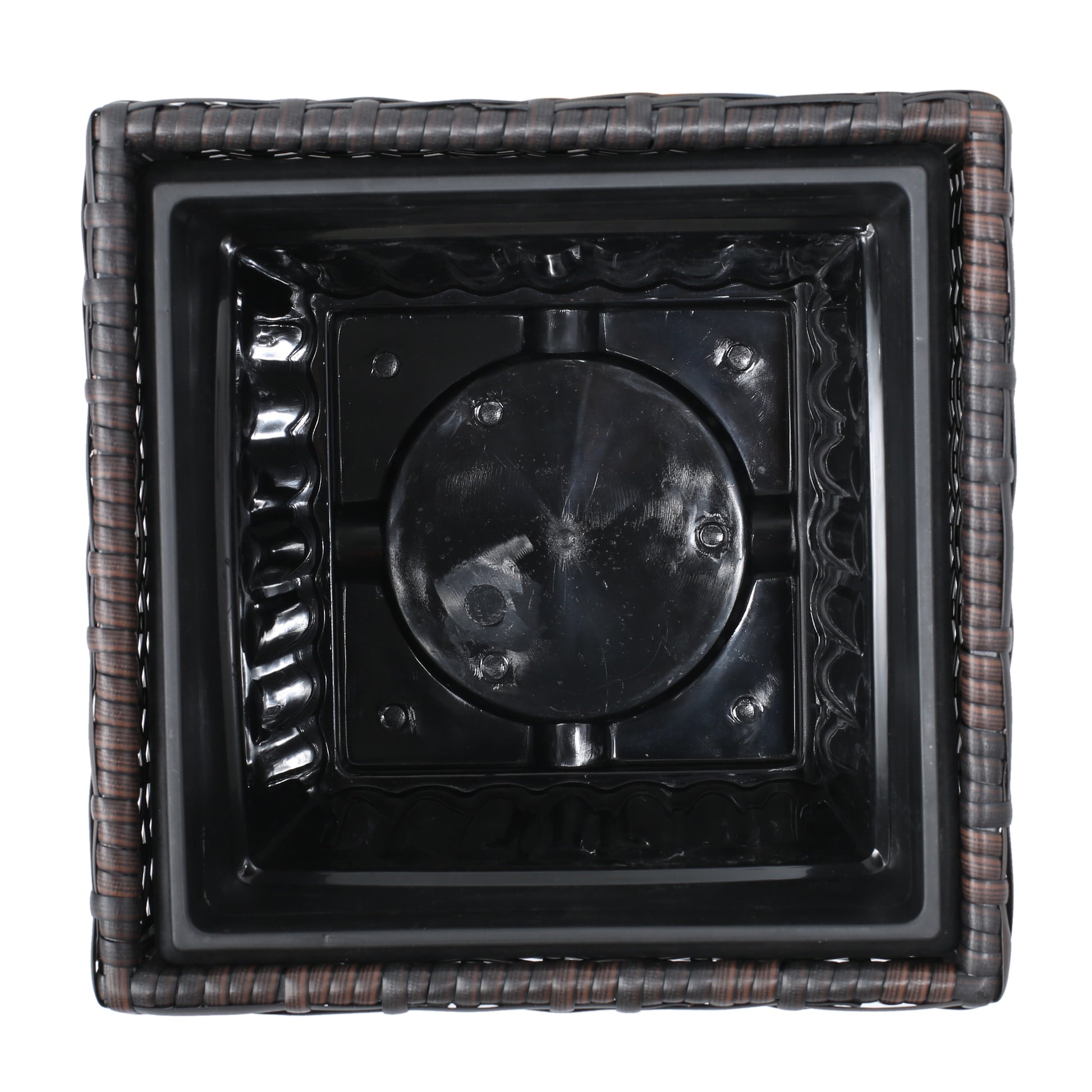 Rattan Flower Pot Brown Brown Rattan