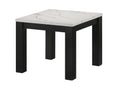 White Black 3 Piece Living Room Table Set Faux Marble Table Top Cocktail Table And Two Matching End Tables Wooden Furniture Black,White Primary Living Space Contemporary,Modern Wood