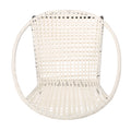 Java Outdoor Wicker Chair Set Of 2 White Iron