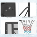 Soozier Portable Basketball Hoop, 7.5 10Ft Height Adjustable Swimming Pool Basketball Goal With 43.25