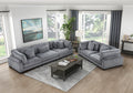1Pc Modern Living Room Furniture Modular Armless Chair Plush Gray Corduroy Fabric Upholstery Plywood Frame, Matching Pillow Gray Wood Primary Living Space Modern Plywood 1 Seat