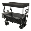 480Lbs Collapsible Wagon With Canopy,Wagon Stroller With 7