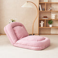 Triple Fold Down Sofa Bed,Pink Pink Metal Cotton Metal