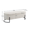 Coolmore Storage Ottoman,Bedroom End Bench,Upholstered Fabric Storage Ottoman With Safety Hinge, Entryway Padded Footstool, Ottoman Bench For Living Room & Bedroom Beige Beige Foam Velvet