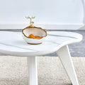 Modern Minimalist White Table Top. Cloud Shape Gives You A Experience, Computer Desk. The Game Table. Suitable For Dining And Living Rooms. White Mdf
