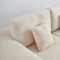 Luxury Modern U Shaped Sectional Sofa Couch, Large Modular Sherpa Fabric Couch For Living Room, High Density Foam, Comfortable, Easy Assembly, Perfect For Families And Entertaining Guests Beige Medium Soft Foam Sherpa 5 Seat