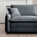 Family Sofa Set Deep Seat Sofa, Warm Sofa For Home Cinema And Living Room, One 2 Seater Sofa And One 3 Seater Sofa,Grey Corduroy Grey Corduroy 5 Seat