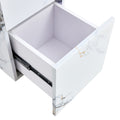 Compact Mdf Coffee Table: 11.81X11.81X19.69 Inches, Stylish Texture Design White Mdf