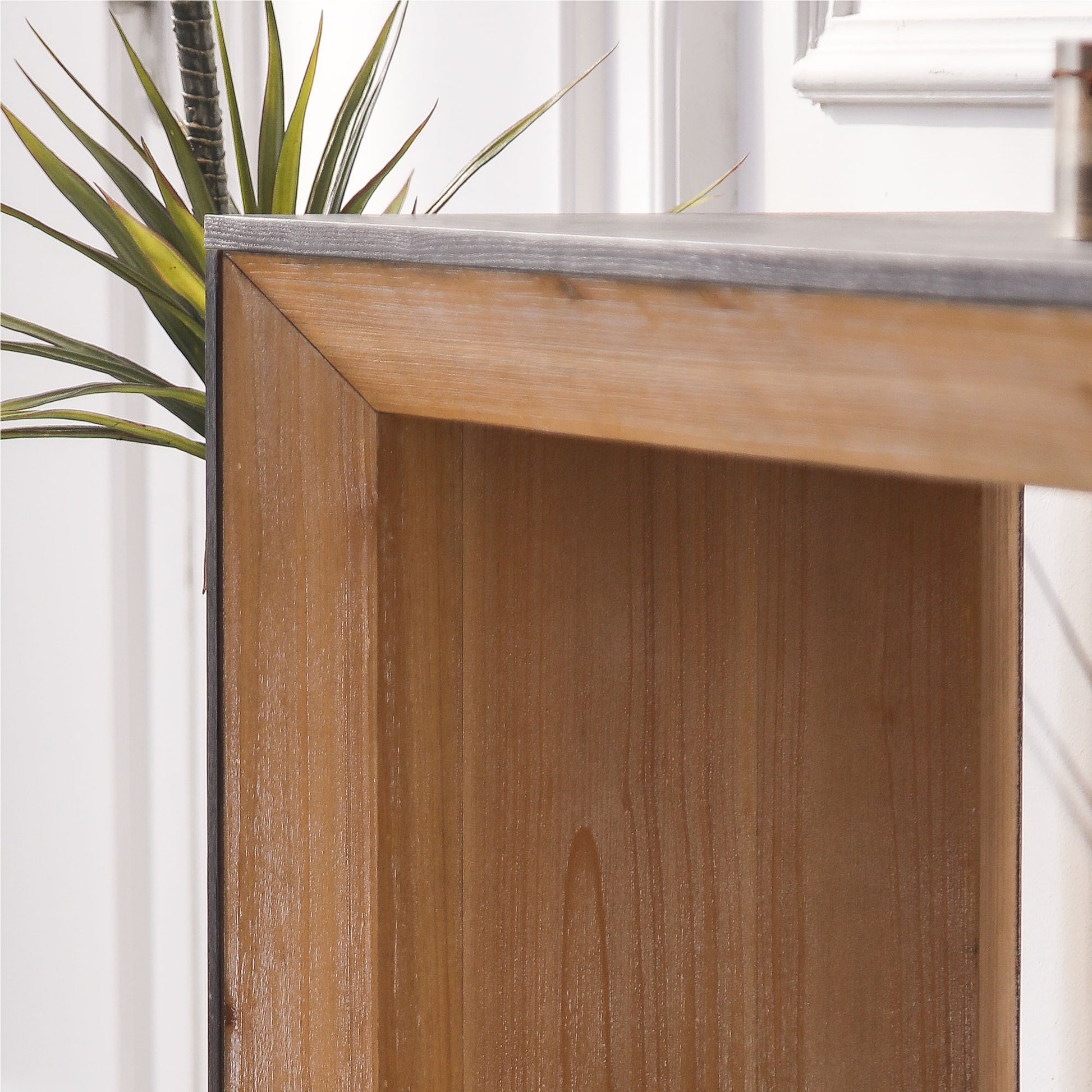 Black Natural Wooden Console Table Narrow Entryway Table Modern Couch Table Small Entry Way Tables, Easy Assembly, Multi Colors Black Natural Distressed Finish Desk Top Dining Room Mix Match,Modern Floor Mount Rectangular Console Tables Powder Coated