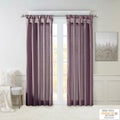 Twist Tab Lined Window Curtain Panel Only 1 Pc Window Panel Purple Polyester