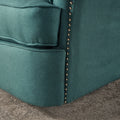 Indulge In Supreme Comfort: Electric Recliner Chair With Elegant Copper Accents And Soft Teal Upholstery Teal Fabric