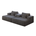 55 Inch Chenille Sponge Sofa Lounge Chair,No Assembly Required,Fluffy Modern Sleeper Chair For Indoor Living Room Bedroom Grey Foam Chenille 1 Seat