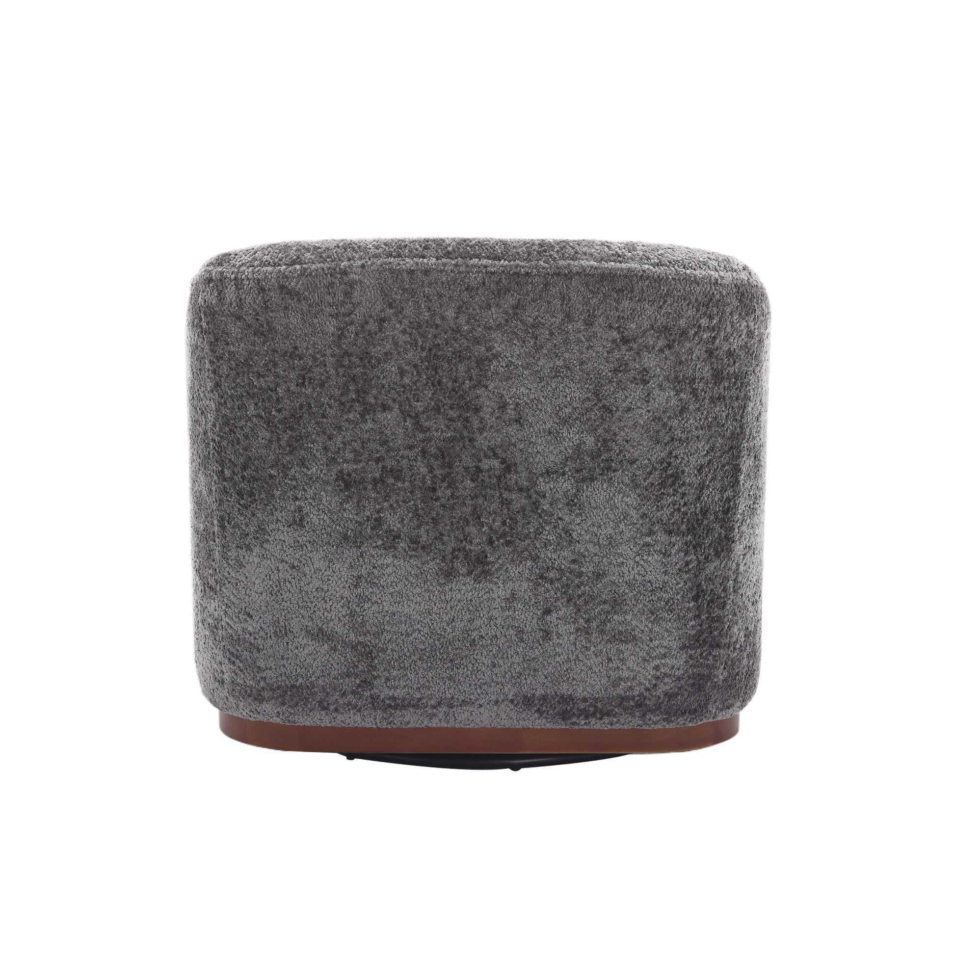 Coolmore Swivel Barrel Chair, Comfy Round Accent Sofa Chair For Living Room, 360 Degree Swivel Barrel Club Chair, Leisure Arm Chair For Nursery, Hotel, Bedroom, Office, Lounge Gray Gray Primary Living Space Foam Chenille