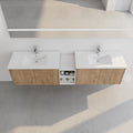 84 Inch Soft Close Doors Bathroom Vanity With Sink, A Small Storage Shelves, 36