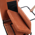Modern Corduroy Sofa Bed,Couch Chair,Sleeper Bed,Small Lounge Sofa W Reclining Backrest,Furniture For Living Room,Bedroom,4 In 1 Convertible Sleeper Sofa Bed, Red Brown Full Brown Corduroy