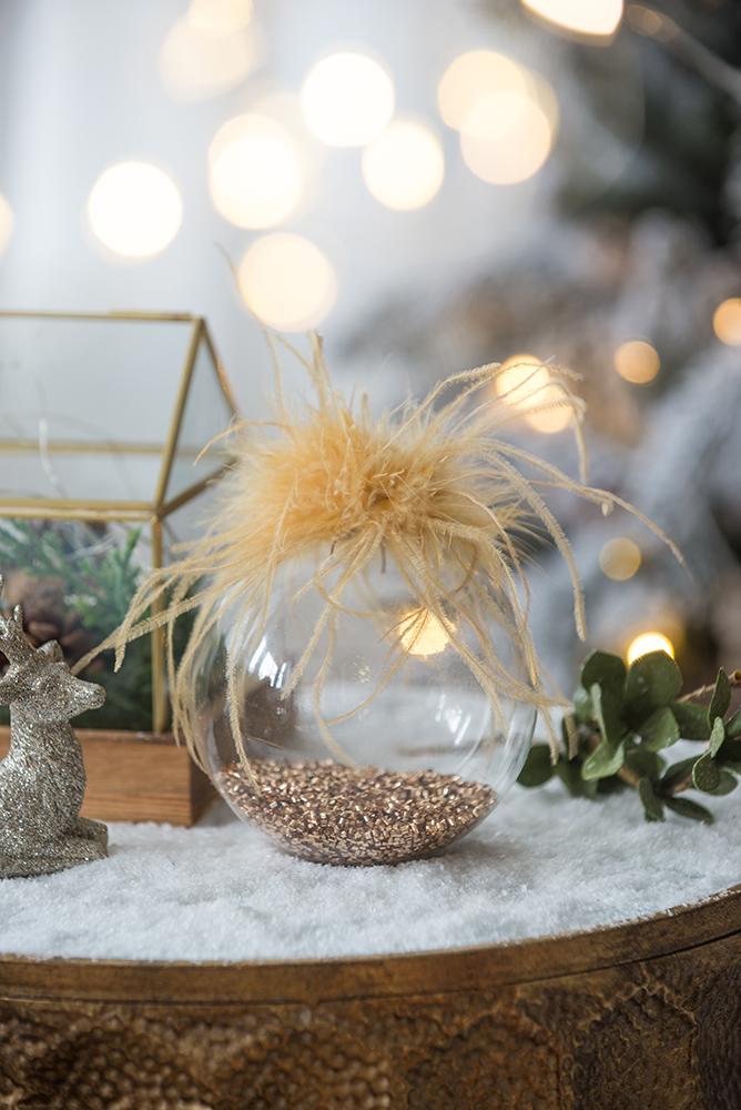 D4.7" Christmas Ball Ornaments, Glass Decorative Hanging Ball Christmas Tree Ornaments For Holiday Party Decorations, Set Of 4 Multi Glass