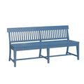 Haidel Blue Dining Bench Blue Solid Wood