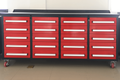 7' Garage Storage Cabinets With Workbench 20 Drawers Red Steel