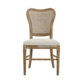 Dining Chair Set Of 2 Dark Brown Set Of 2 Fabric