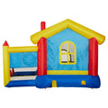 8 In 1 Inflatable Bounce House With Blower Basketball Hoop Ocean Balls Ring Toss Game Target And Sticky Ball Game For Kids Multicolor Oxford Fabric