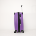 Long Holiday Luggage Set Of 3 Pieces 20.25.29 Inches Abs Hard Shell Luggage, With Password Lock Universal Wheel Lightweight Carry On Luggage Purple Abs